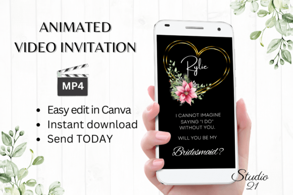 Christmas Bridesmaid Proposal W3199M: A Festive Script for Memorable Invites