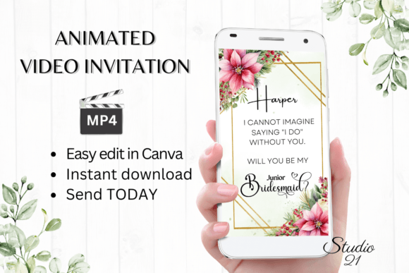 Christmas Junior Bridesmaid W3194JM: A Festive Script for Invitations