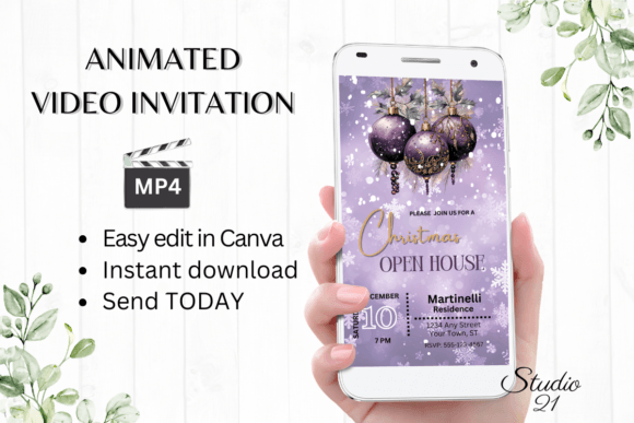 Christmas Open House Party Invite: A Festive Digital Template