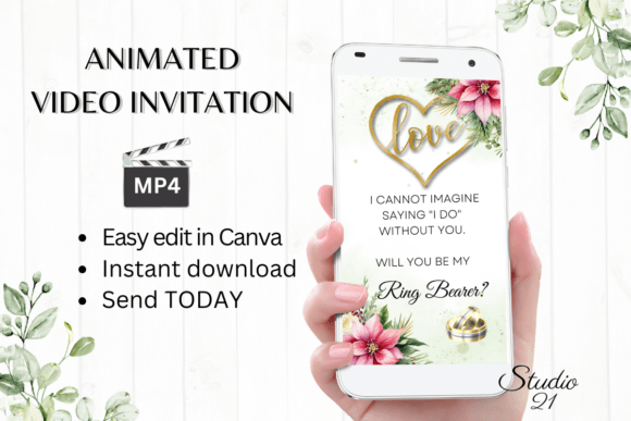 Christmas Ring Bearer Proposal: Your Festive Digital Evite Solution