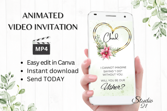 Christmas Usher Proposal W3198U: Festive Elegance for Modern Designers