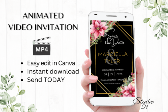 Digital Save the Date Announcement W2195