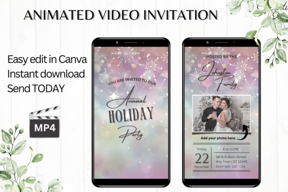 Effortless Holiday Cheer: Your Digital Christmas Party Invitation