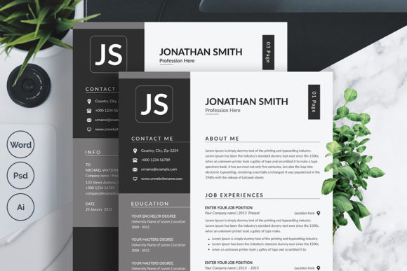 Effortless Style: The Clean Resume Template for MS Word