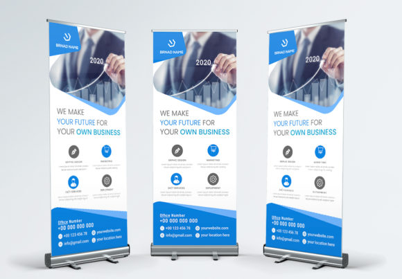 Elevate Your Brand with the Corporate Business Roll Up Banner