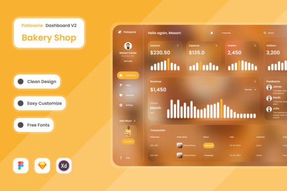 Patisserie V2: A Dashboard for Your Bakery's Sweet Success