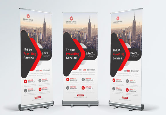 Professional Roll Up Banner Template for Business Promotion
