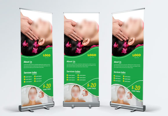 Salon Roll Up Banner: The Professional, Fresh & Clean Template