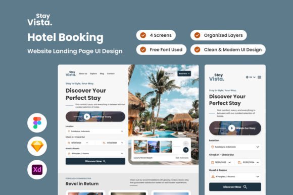 StayVista: A Designer's Guide to the Hotel Booking Web Landing Template